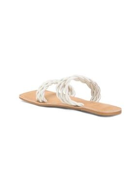 Beach by Matisse Amalia Leather Flat Sandals Women’s Boho Braided Slide Sandals